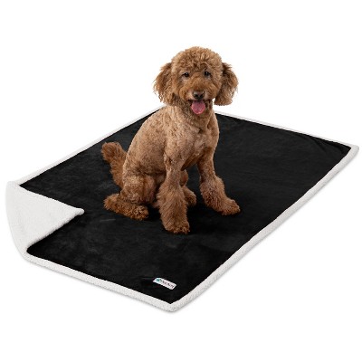 PetAmi Waterproof Dog Blanket for Bed Couch Sofa Cover, Reversible Faux Shearling Fleece Pet Throw