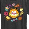 Women's - Garfield - Garfield Hearts Food Short Sleeve Graphic T-Shirt - 2 of 4