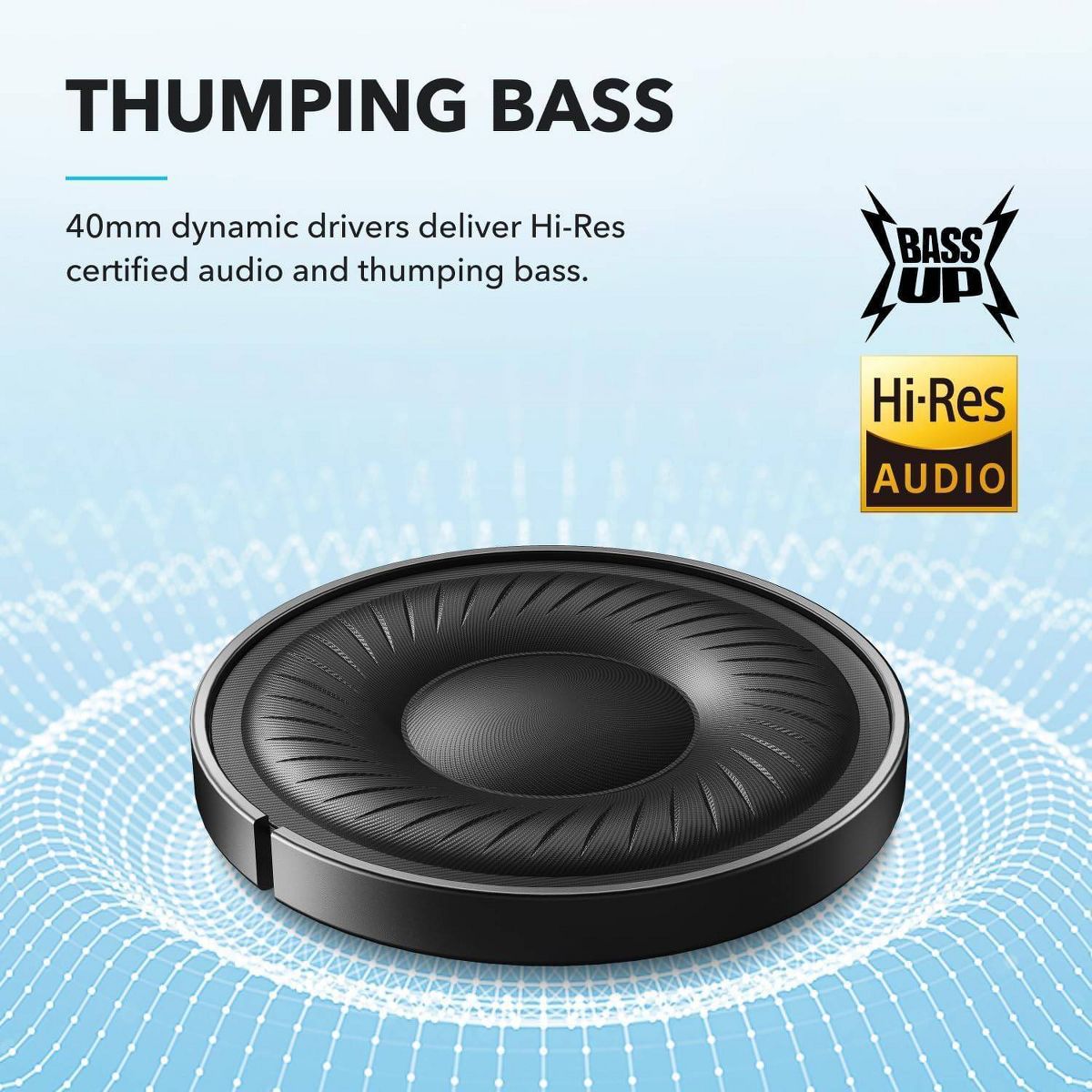 Anker Soundcore Q20i Plus Over-Ear Bluetooth Headphones - Black - thumbnail 3