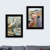 "Blue Heron Duet" 2-Piece Vignette by Stellar Design Studio, Ready to Hang Framed Print, Black Frame - 3 of 4