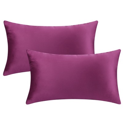 Unique Bargains Velvet Modern Solid Couch Sofa Home Decorative Pillow Covers 2 Pcs