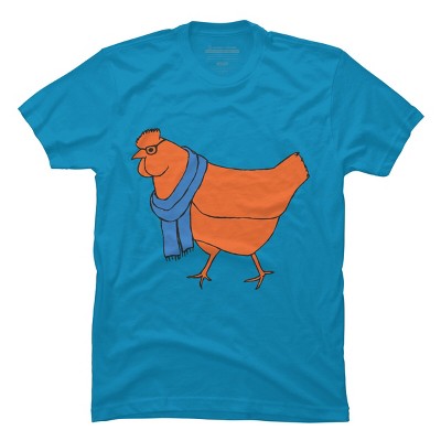 Men's Design By Humans The Hipster Chicken By TabithaDesigns T-Shirt