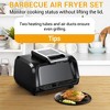 Indoor Grill Air Fryer with Visual Window, 7-in-1 Smokeless Electric Air Grill, Air Fryer/Air Crisp, Preheat Even Heat, with Stainless Steel Tongs - 3 of 4