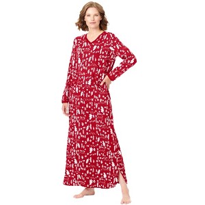 Dreams & Co. Long Printed Sleep Shirt - 1 of 4
