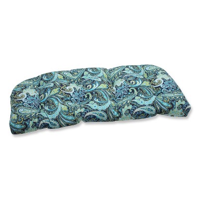 Pillow Perfect Outdoor Seat Cushion - Blue/Green