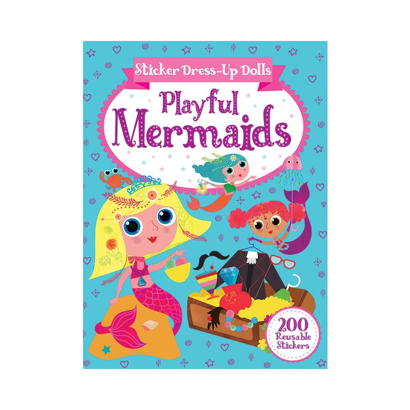 Sticker Dress-Up Dolls Playful Mermaids - (Dover Sticker Books) by  Arthur Over (Paperback), 1 of 2