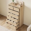 Natural Wooden 5-Drawer Tall Dresser with Spacious Drawers, Modern Organizer for Bedroom, Living Room, Nursery & Entryway - 3 of 4