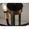 Artcraft Lighting Coco 3 - Light Semi-Flush Mount in  Gold/Black - 4 of 4
