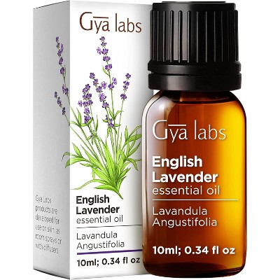 Gya Labs English Lavender Essential Oil 0.34 Fl Oz Floral Herbaceous
