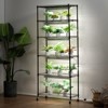 VEVOR DIY Plant Stand with Grow Light, 6-Tier Large Tall Plant Shelf with 192W 5000K Full Spectrum Grow Lights, Indoor Grow Light Shelf, Black - 2 of 4