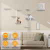 iMountek "6-Piece Wall-Mounted Cat Shelves Set with 3 Perches, 2 Houses, and Scratching Post for Cats"Grey - 3 of 4