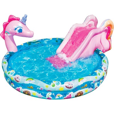 RUMSEM Inflatable Outdoor Backyard Water Slide Splash Toy