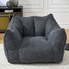 Lyngins Chenille Bean Bag Chairs for Kids and Adults,Comfy Lazy Chairs with Highly Resilient Foam for Living Room - 2 of 4