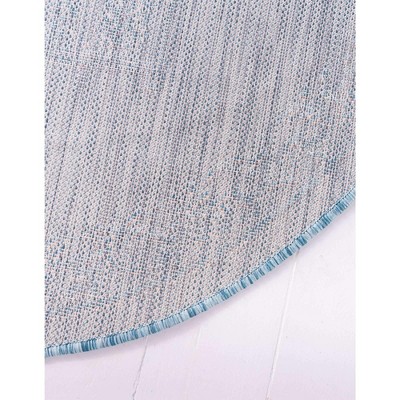 Aqua Breeze Easy-Care Synthetic 4' Round Outdoor Rug