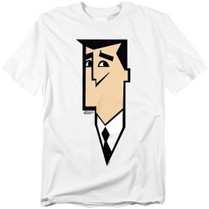 Men's The Powerpuff Girls Professor Utonium Face T-Shirt - 1 of 4