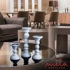 Mela Artisans Willow Handcrafted Matte White Candleholder Set of 3 - 3 of 4
