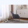 CAVINAS Modern Soft Fabric Accent Chair Living Room Chair Bedroom Chair Home Chair with Gold Legs, Upholstered Arm Chair, Single Chair Sofa Chair - 2 of 4