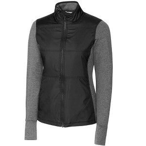 Cutter & Buck Stealth Hybrid Quilted Womens Full Zip Windbreaker Jacket - 1 of 2