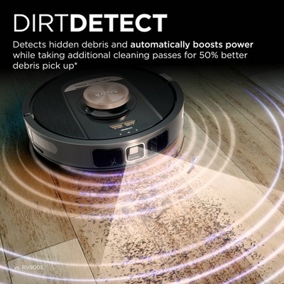 Black Cordless Bagless Robot Vacuum with HEPA Filter for Pets