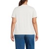 Lands' End Women's Relaxed Supima Cotton V-Neck T-Shirt - 2 of 3