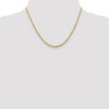 Black Bow Jewelry 2.75mm, 10k Yellow Gold Lightweight D/C Rope Chain Necklace - 2 of 4