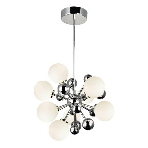 CWI Lighting Element 8 Light Chandelier With Polished Nickel Finish - 1 of 4