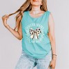 Simply Sage Market Soccer Mama Game Day Coquette Garment Dyed Tank - 3 of 3