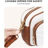 Quilted Crossbody Bags for Women RFID Vegan Leather Travel Purse Small Shoulder Handbags with Built in Wallet - 3 of 4