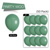PartyWoo Balloons Dusty Green Matte Sage Olive Eucalyptus Small Mini 5 Inch 50 pcs - 4 of 4