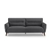 MINIMORE Modern 85''W Bess 3Seater Round Arms Sofa - 4 of 4