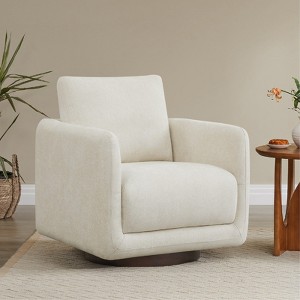 Spruce&Spring Swivel Accent Chair Armchair with Back Cushion - 1 of 1