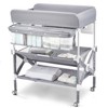 Portable Baby Changing Table, Foldable Diaper Change Table with Wheels, Adjustable Height, Cleaning Bucket - 2 of 4