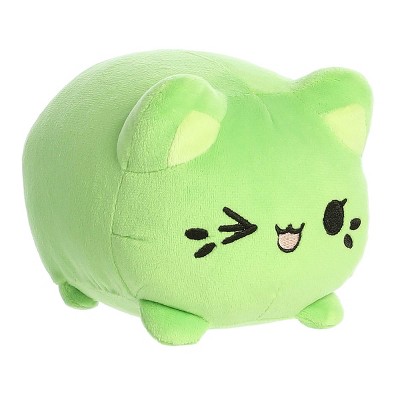 Aurora® Meowchi Peach Green Tea Stuffed Animal - 7 Inch, Colorful Polyester Decor for Kids & Adults, Model 14270