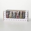5.25"H Sullivans Christmas Boxed Bottlebrush Tree Set of 12  Multicolor - 4 of 4