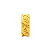 Black Bow Jewelry 14k Yellow Gold Plated Sterling Silver Leaf Design Spacer Bead Charm - 2 of 4