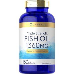 Carlyle Triple Strength Fish Oil 1360mg | 180 Softgels - 1 of 3