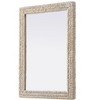 Elegant Lighting Rectangle Cornhusk Mirror 30x42 in Linen White - 4 of 4