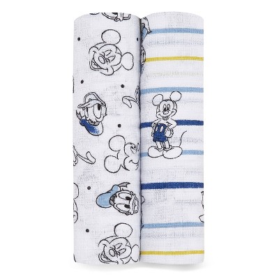 Aden + Anais Essentials Disney Baby Swaddle Blanketplus Mickey Stargazer - 2pk