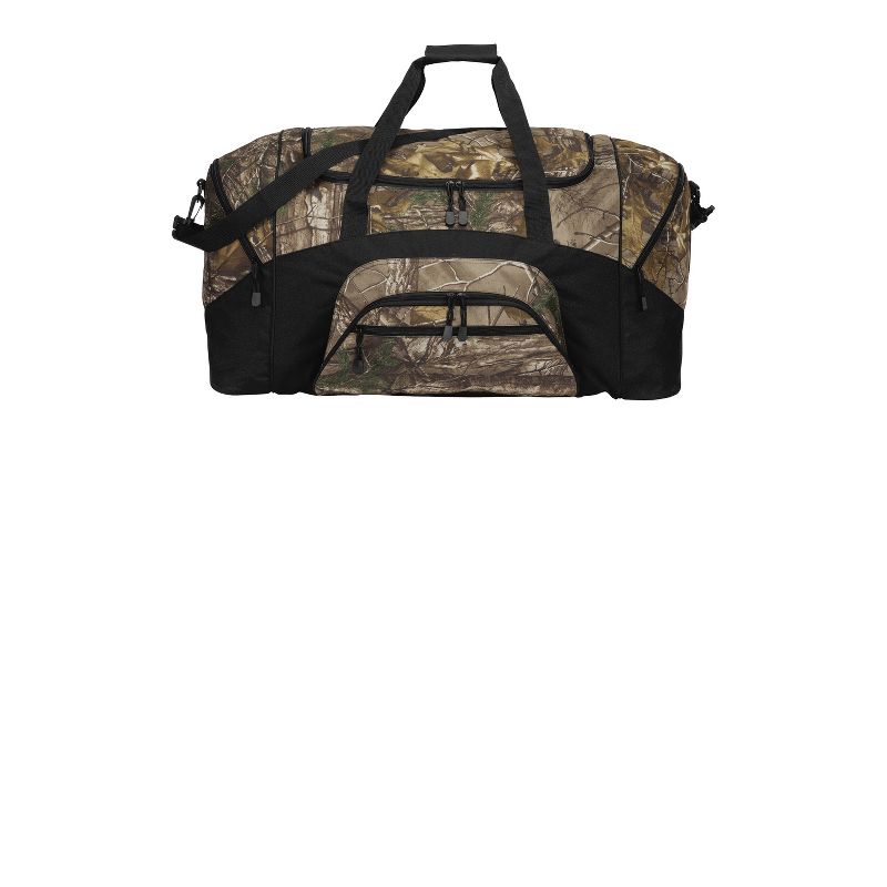 Port Authority Camouflage Colorblock Sport Duffel - Realtree Xtra/Black, 4 of 7