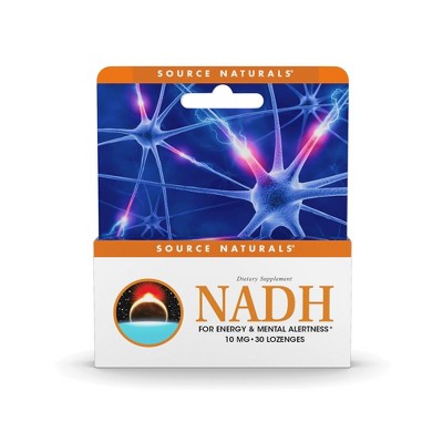 NADH 10mg Co-E1 Sublingual by Source Naturals, Inc.  -  30 Lozenge