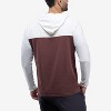 X RAY Men's Long Sleeve Colorblock Hooded t shirts,new tshirt - 2 of 4