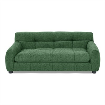 OUTSUPPLY Modern Pet Sofa with Backrest & Armrests, Linen Fabric Dog Bed for Small & Medium Dogs, Washable Cover