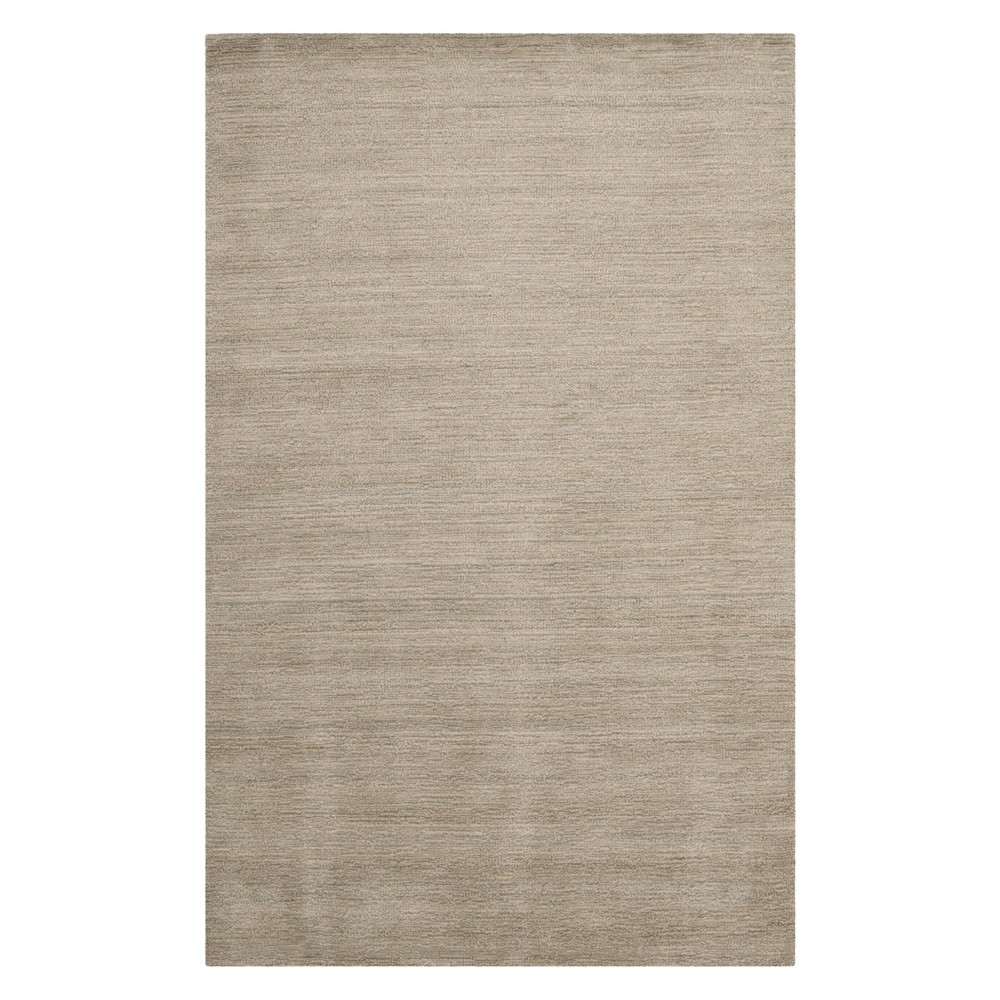 4'x6' Olive Solid Loomed Area Rug Gray - Safavieh