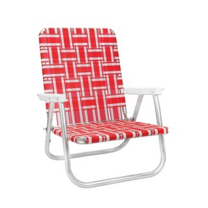Lawn Chair USA Folding Aluminum Beach Webbed Chair - 1 of 4