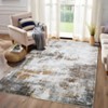 Indoor Modern Abstract Non Slip Area Rugs, Washable Low Pile Contemporary Floor Carpet for Home Office - 2 of 4