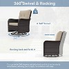 ALAULM 12 Pieces Patio Furniture Set, Rattan Wicker Sofa Set, Outdoor Conversation Sets w/Swivel Rocking Chairs Sectional Sofa - 4 of 4