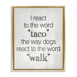 Stupell Industries Funny React To Taco, 21" x 17" - 1 of 4