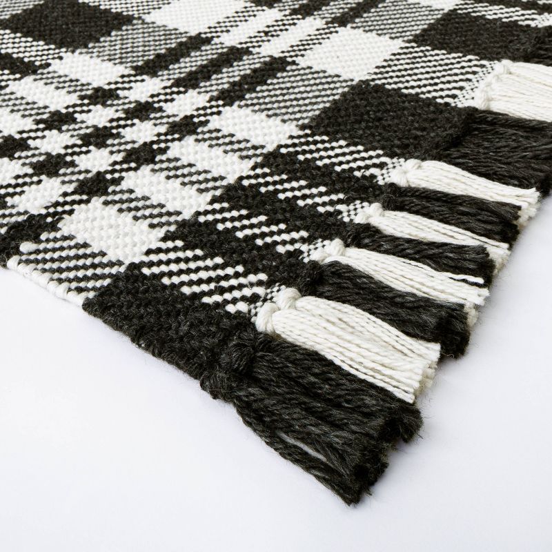 2&#39;1&#34;x3&#39;2&#34; Indoor/Outdoor Scatter Plaid Rug Black - Threshold&#8482; designed with Studio McGee, 3 of 11