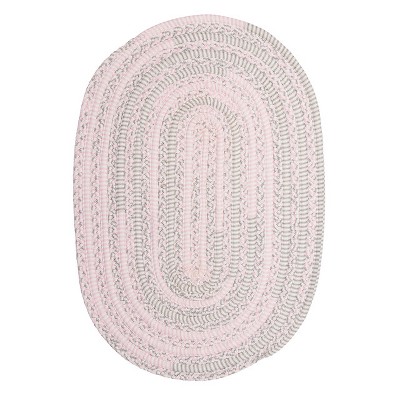 Colonial Mills Bella Nursery Braided Rug, 2' X 4' , Pink Grey