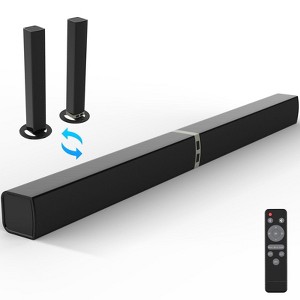 MOVSSOU Bluetooth Soundbar 80W Wireless TV Soundbar 32inch Split 2 in 1 Detachable Sound Bar for Smart TV - 1 of 4